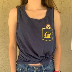 Berkeley Cal NWOT Navy Oski Tank Top